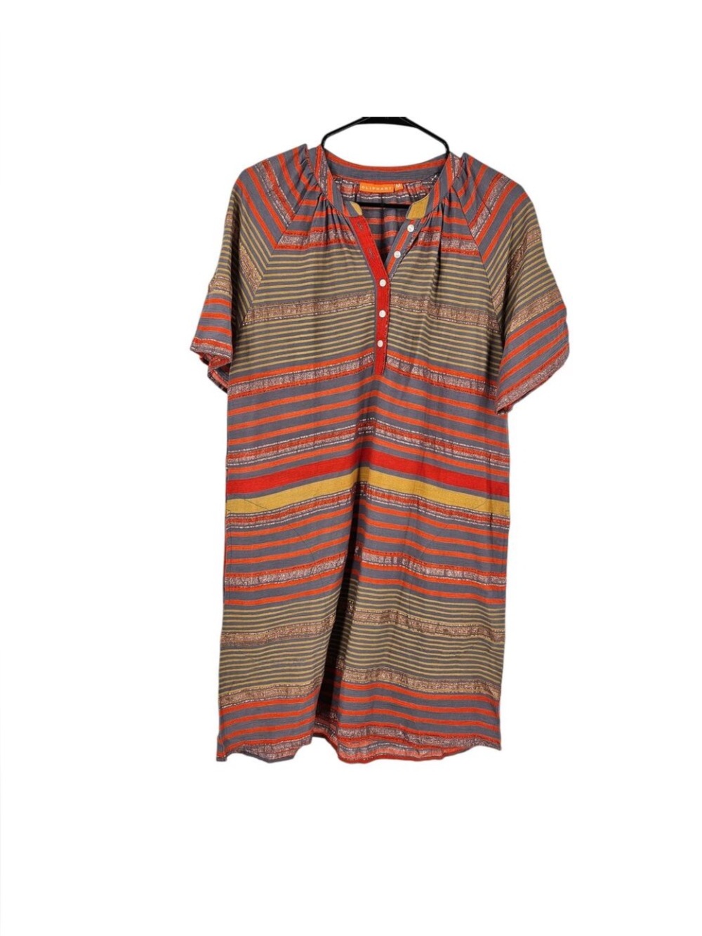 Oliphant Size M Shimmer Striped Dress (thin material)